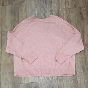 a new day Women's Light Pink Crew Neck Sweater